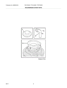 03 - Recommended Spare Parts parts for Frigidaire Disposer FPDI758DMS0 / from AppliancePartsPros.com