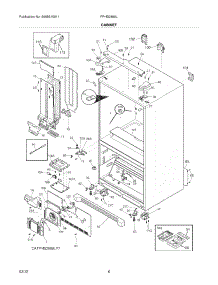 07 - Cabinet parts for Frigidaire Refrigerator FPHB2899LF9 / from AppliancePartsPros.com