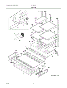 09 - Shelves parts for Frigidaire Refrigerator FGHB2844LEC / from AppliancePartsPros.com