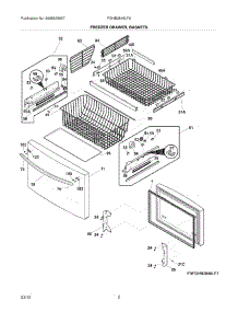 03 - Freezer Drawer - Basket parts for Frigidaire Refrigerator FGHB2846LF9 / from AppliancePartsPros.com