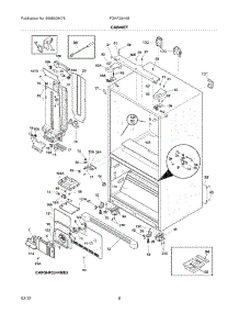 07 - Cabinet parts for Frigidaire Refrigerator FGHF2344MF4 / from AppliancePartsPros.com