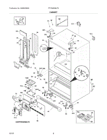 07 - Cabinet parts for Frigidaire Refrigerator FPHN2899LF5 / from AppliancePartsPros.com