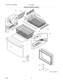 03 - Freezer Drawer - Basket parts for Frigidaire Refrigerator FPHF2399MF4 / from AppliancePartsPros.com
