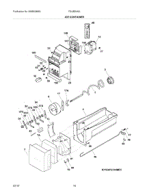 15 - Ice Container parts for Frigidaire Refrigerator FGUB2642LF6 / from AppliancePartsPros.com