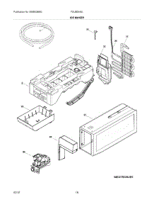 17 - Ice Maker parts for Frigidaire Refrigerator FGUB2642LE6 / from AppliancePartsPros.com