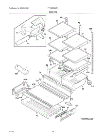 09 - Shelves parts for Frigidaire Refrigerator FPHG2399MF4 / from AppliancePartsPros.com