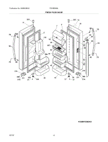 05 - Fresh Food Doors parts for Frigidaire Refrigerator FGHB2869LF8 / from AppliancePartsPros.com