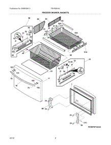03 - Freezer Drawer - Basket parts for Frigidaire Refrigerator FGHN2844LF6 / from AppliancePartsPros.com
