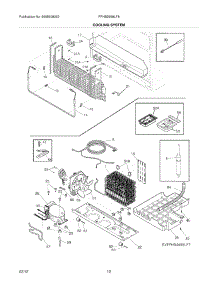 11 - Cooling System parts for Frigidaire Refrigerator FPHB2899LF8 / from AppliancePartsPros.com