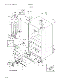 07 - Cabinet parts for Frigidaire Refrigerator FGUN2642LE4 / from AppliancePartsPros.com