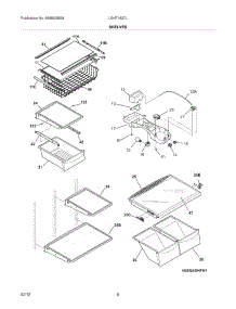 07 - Shelves parts for Frigidaire Refrigerator LGHT1837LP6 / from AppliancePartsPros.com
