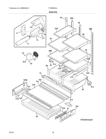 09 - Shelves parts for Frigidaire Refrigerator FGHB2844LPB / from AppliancePartsPros.com