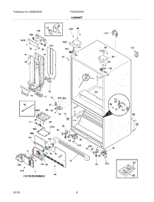 07 - Cabinet parts for Frigidaire Refrigerator FGHG2344MP4 / from AppliancePartsPros.com