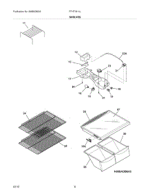 07 - Shelves parts for Frigidaire Refrigerator FFHT1814LM6 / from AppliancePartsPros.com