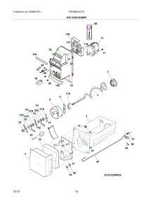 15 - Ice Container parts for Frigidaire Refrigerator FGHB2844LFA / from AppliancePartsPros.com