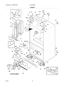 07 - Cabinet parts for Frigidaire Refrigerator FGHF2369MP3 / from AppliancePartsPros.com