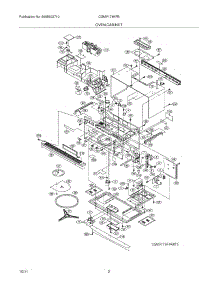03 - Oven,Cabinet parts for Frigidaire Microwave CGMV174KFB / from AppliancePartsPros.com