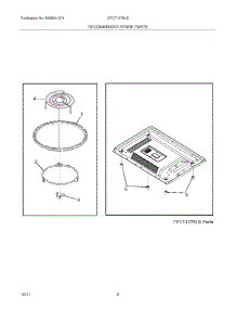03 - Recommended Spare Parts parts for Frigidaire Microwave CFCT1278LS / from AppliancePartsPros.com