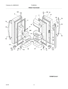 05 - Fresh Food Doors parts for Frigidaire Refrigerator FGUB2642LE5 / from AppliancePartsPros.com