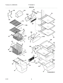 09 - Shelves parts for Frigidaire Refrigerator FPUS2698LF3 / from AppliancePartsPros.com