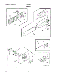 11 - Controls parts for Frigidaire Refrigerator FPUS2698LF3 / from AppliancePartsPros.com