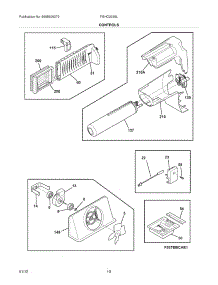 11 - Controls parts for Frigidaire Refrigerator FGHC2335LP4 / from AppliancePartsPros.com