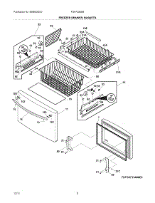 03 - Freezer Drawer - Basket parts for Frigidaire Refrigerator FGHF2369ME2 / from AppliancePartsPros.com