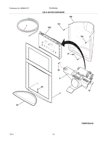 15 - Ice & Water Dispenser parts for Frigidaire Refrigerator FGHS2332LE4 / from AppliancePartsPros.com