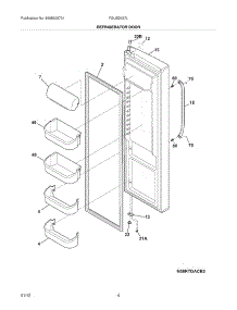 05 - Refrigerator Door parts for Frigidaire Refrigerator FGUS2637LE2 / from AppliancePartsPros.com
