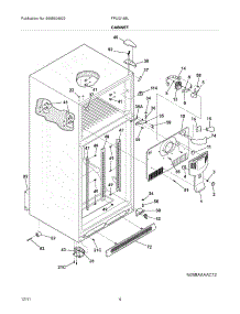 05 - Cabinet parts for Frigidaire Refrigerator FPUI2188LF2 / from AppliancePartsPros.com