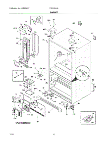 07 - Cabinet parts for Frigidaire Refrigerator FGHN2844LE5 / from AppliancePartsPros.com