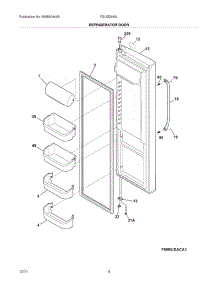 05 - Refrigerator Door parts for Frigidaire Refrigerator FGUS2632LP2 / from AppliancePartsPros.com