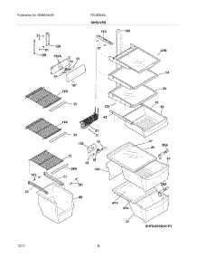 09 - Shelves parts for Frigidaire Refrigerator FGUS2632LP2 / from AppliancePartsPros.com