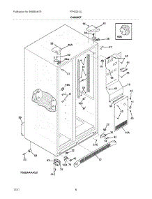 07 - Cabinet parts for Frigidaire Refrigerator FFHS2313LP5 / from AppliancePartsPros.com