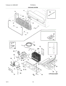 11 - Cooling System parts for Frigidaire Refrigerator FGHN2844LF5 / from AppliancePartsPros.com