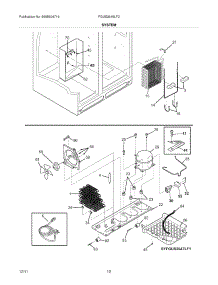 13 - System parts for Frigidaire Refrigerator FGUS2645LF2 / from AppliancePartsPros.com