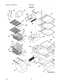 09 - Shelves parts for Frigidaire Refrigerator FPUS2698LF2 / from AppliancePartsPros.com