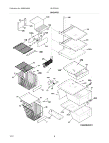 09 - Shelves parts for Frigidaire Refrigerator LGHC2342LE2 / from AppliancePartsPros.com