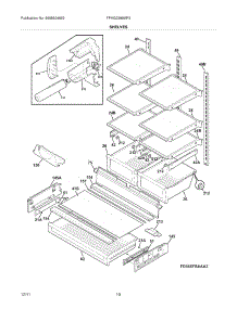 09 - Shelves parts for Frigidaire Refrigerator FPHG2399MF3 / from AppliancePartsPros.com