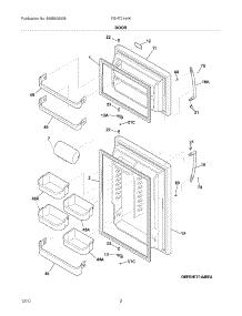 03 - Doors parts for Frigidaire Refrigerator FGHT2144KF4 / from AppliancePartsPros.com