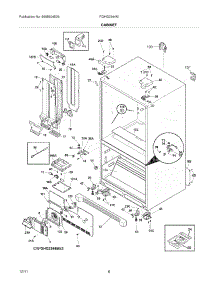07 - Cabinet parts for Frigidaire Refrigerator FGHG2344MF3 / from AppliancePartsPros.com