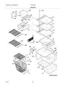 09 - Shelves parts for Frigidaire Refrigerator FFSC2323LS5 / from AppliancePartsPros.com