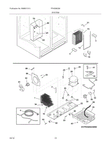 13 - System parts for Frigidaire Refrigerator FFHS2622MB4 / from AppliancePartsPros.com