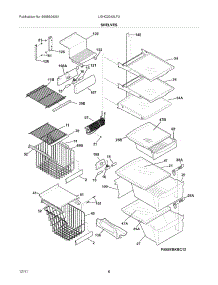 09 - Shelves parts for Frigidaire Refrigerator LGHC2342LF3 / from AppliancePartsPros.com