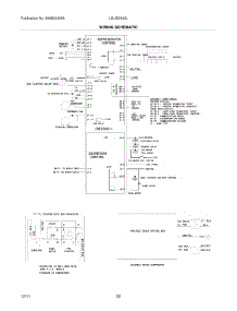 22 - Wiring Schematic parts for Frigidaire Refrigerator LGUS2642LP2 / from AppliancePartsPros.com