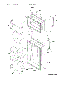 03 - Doors parts for Frigidaire Refrigerator FPHT21X2MF0 / from AppliancePartsPros.com