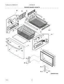 03 - Freezer Drawer / Baskets parts for Frigidaire Refrigerator LGHN2844MP2 / from AppliancePartsPros.com
