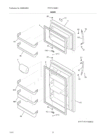 03 - Doors parts for Frigidaire Refrigerator FFHT21X6MS1 / from AppliancePartsPros.com