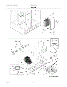 13 - System parts for Frigidaire Refrigerator FRS6HR45KS6 / from AppliancePartsPros.com