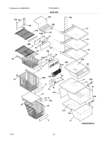 09 - Shelves parts for Frigidaire Refrigerator FPHC2398LF4 / from AppliancePartsPros.com
